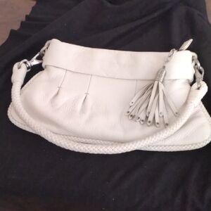 Cole Haan White Leather Shoulder Bag